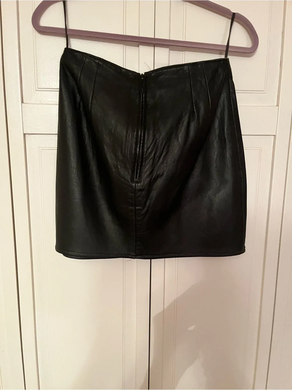 bagatelle Black Faux Leather Mini Skirt
